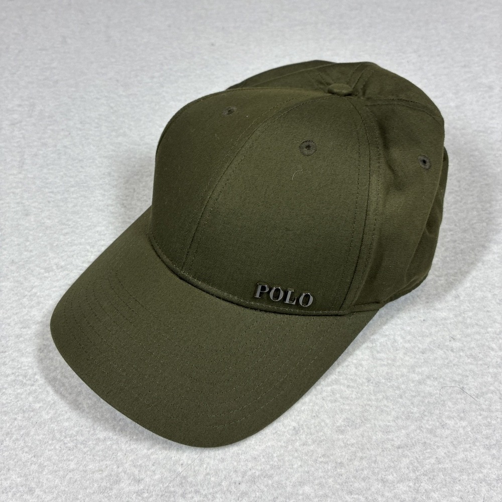 Polo Ralph Lauren Ball Cap Logo Plaque Armadillo Green Preppy Performance Hat